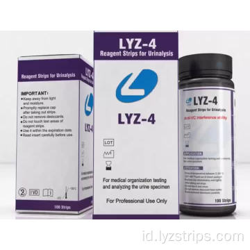 LYZ URS-4B strip diagnostik urin diabetes medis